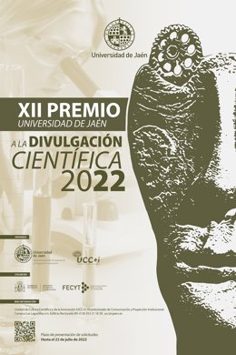 Cartel del XII Premio UJA a la Divulgación Científica.