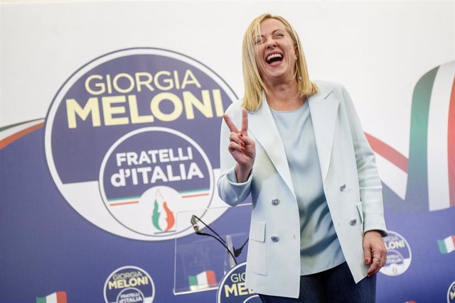 La líder del partido ultraderechista Hermanos de Italia, Giorgia Meloni