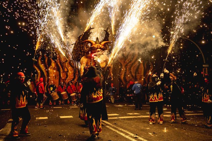 Correfoc en La Merc 2022