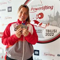 Montse Alcoba se cuelga la plata en el Europeo de halterofilia paralímpica