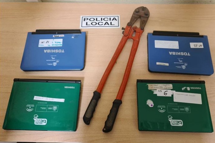 Objetos intervenidos.