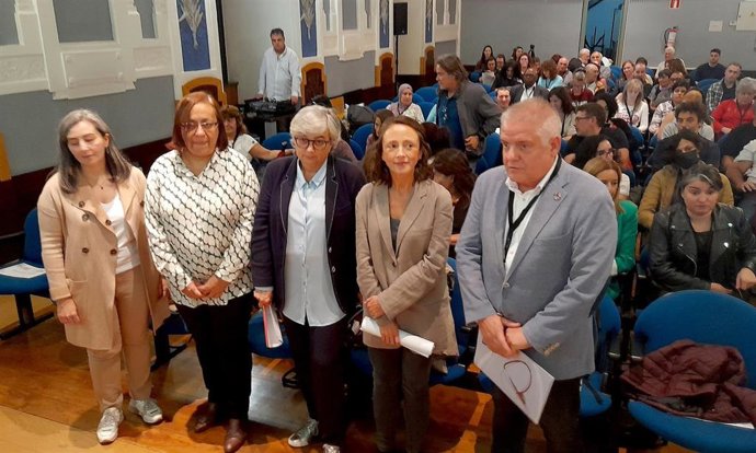 Inauguración del XV Encuentro Estatal de Participación de Personas en situación de Vulnerabilidad, Pobreza y Exclusión Social en España (EAPN - España),  en el Centro de Cultura Antiguo Instituto (CCAI), de Gijón