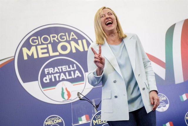 La líder del partido de ultraderecha italiano Hermanos de Italia, Giorgia Meloni