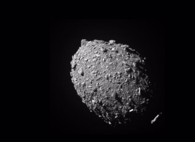 Aspecto del asteroide Dymorphos antes del impacto