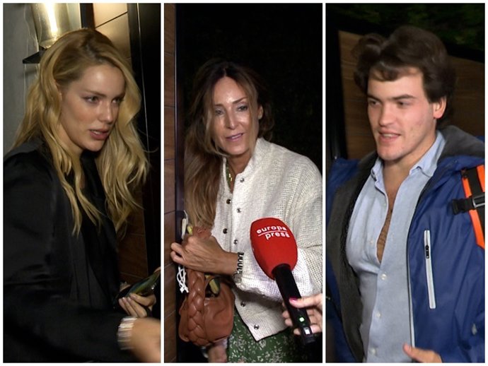 La familia de Íñigo Onieva: su hermana Alejandra, su madre Carolina Molas y su hermano pequeño, Jaime, cierran filas en torno a él