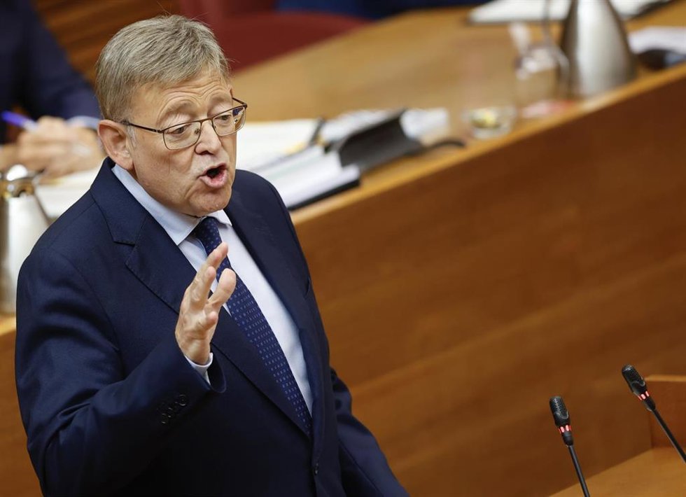 El presidente de la Generalitat, Ximo Puig,durante el Debate de Política General