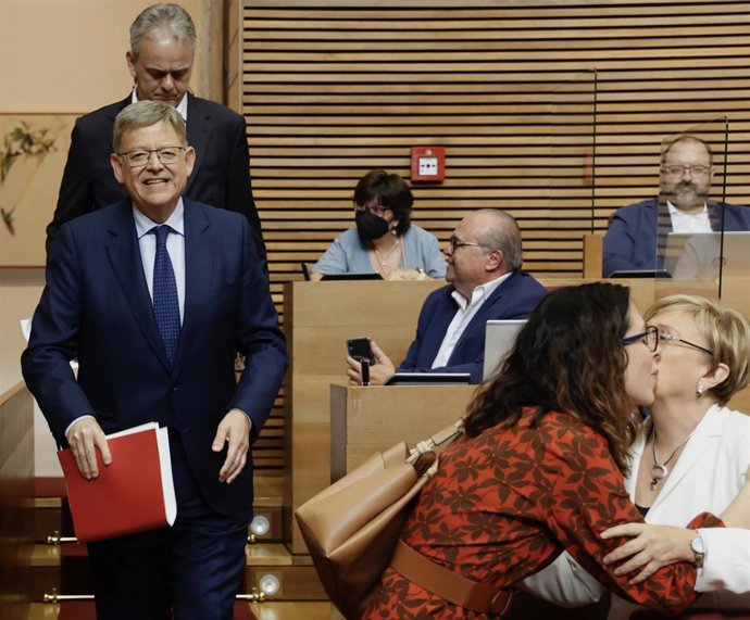 Ximo Puig a su llegada al Debate de Política General de 2022