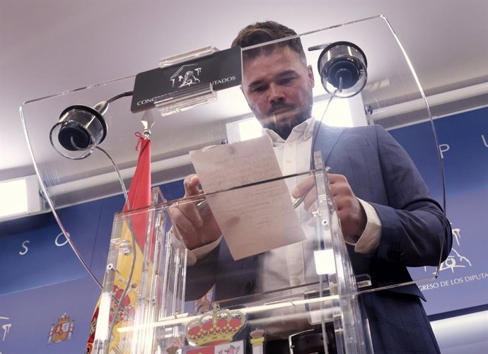 El portaveu d'ERC al Congrés, Gabriel Rufián