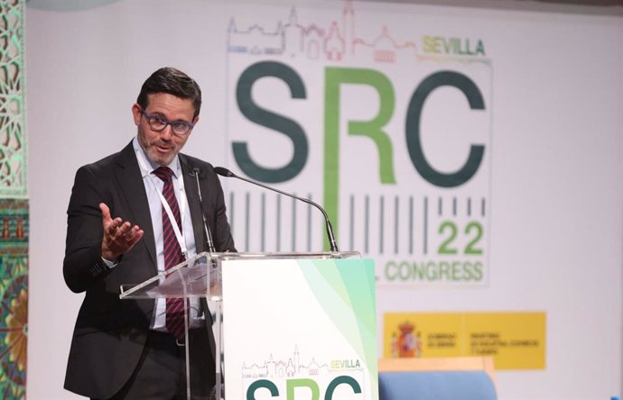 El presidente de la Confederación Española de Comercio, Rafael Torres, en la V edición Spain Retail Congress 2022, en Sevilla.