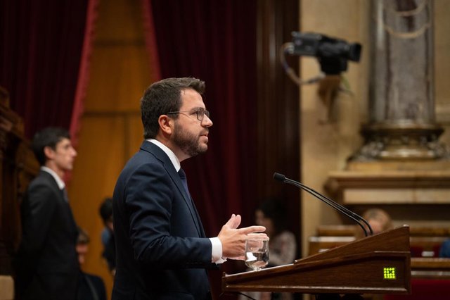 El president de la Generalitat, Pere Aragonès