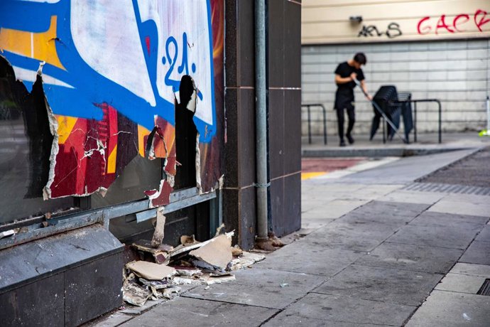 Desperfectes després de les festes de la Merc