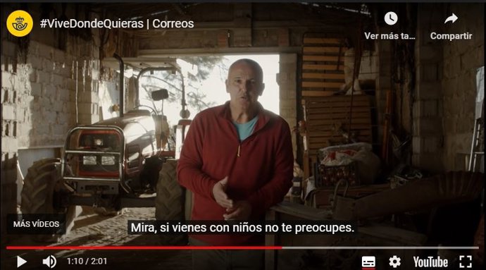 Campaña de Correos 'Vive donde quieras'.