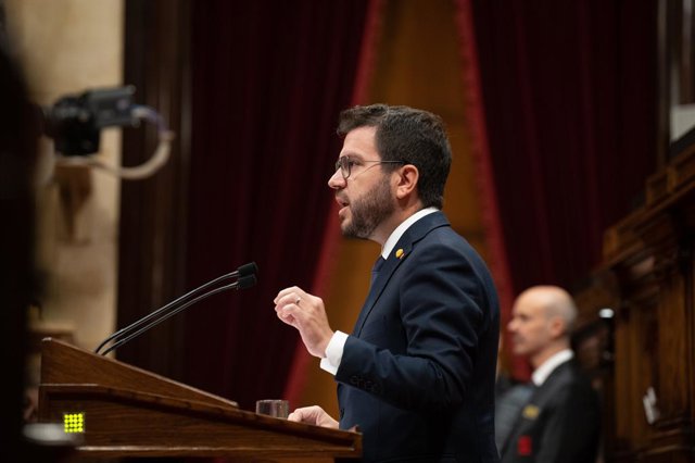 El president de la Generalitat, Pere Aragonès