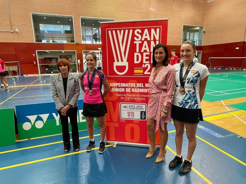 Gema Igual en el Centro de Alto Rendimiento de Bádminton