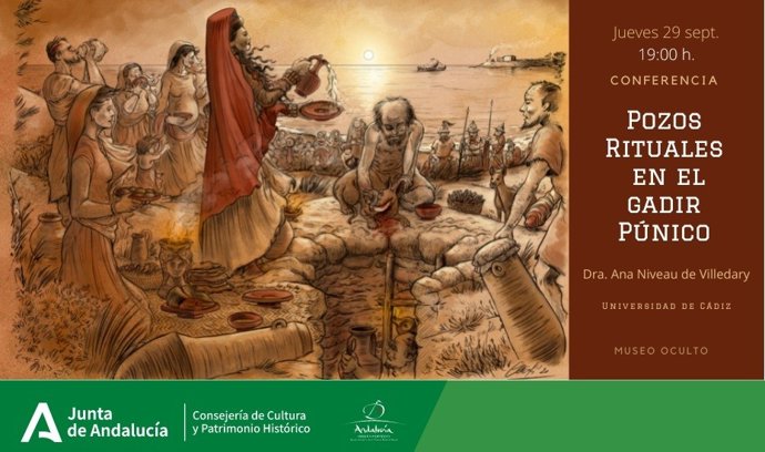 Cartel sobre la conferencia de la exposición 'Museo oculto'.