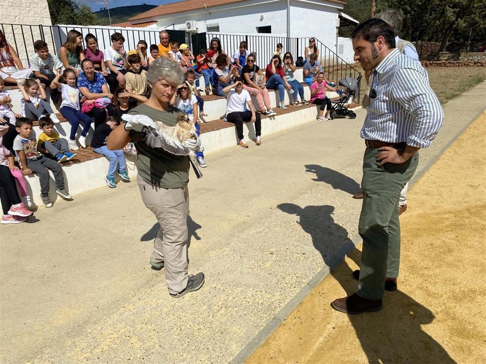 La Junta suelta en Cañaveral de León (Huelva) un águila calzada rehabilitada en Marismas del Odiel