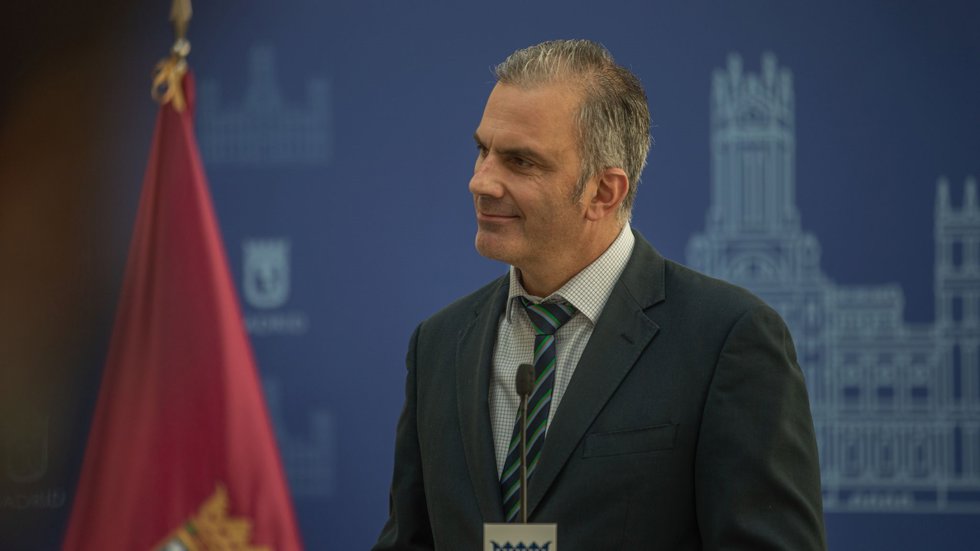 Javier Ortega Smith, portavos del grupo municipal Vox en el Ayuntamiento de Madrid
