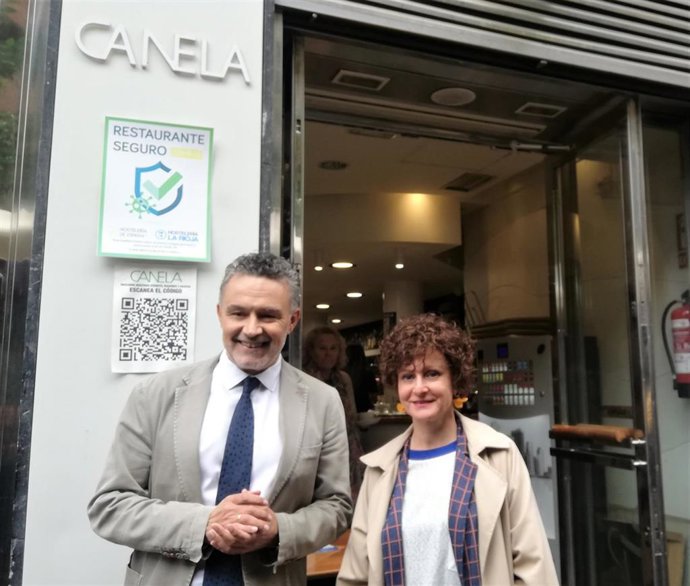 Conrado Escobar y Celia Sanz, en la presentación de la iniciativa