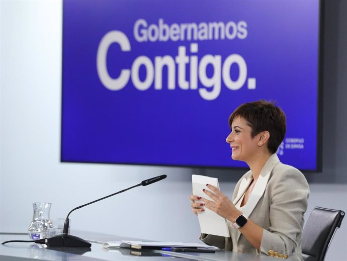 La ministra portavoz, Isabel Rodríguez, ofrece este martes una rueda de prensa posterior a la reunión del Consejo de Ministros.