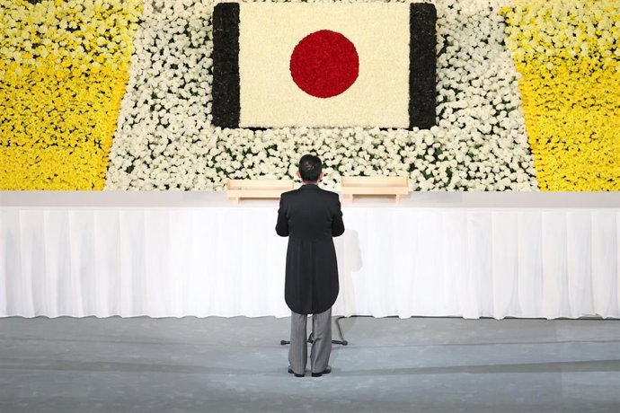El primer ministro de Japón, Fumio Kishida, durante el funeral de Estado de Shinzo Abe.