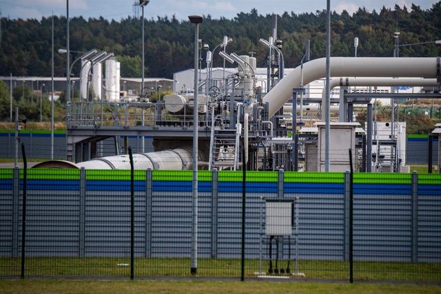 Una instal·lació receptora del gasoducte Nord Stream 2 a Lubmin, Alemanya
