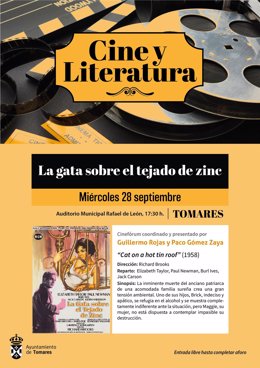 [Sevilla] Ayuntamiento De Tomares: Nota De Prensa Y Cartel (El Ayuntamiento De Tomares Organiza Un Cineforum Con Diez Grandes Clásicos De La Literatura Llevados Al Cine)