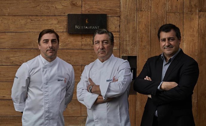 De izquierda a derecha: Jordi Roca, Joan Roca y Josep Roca.