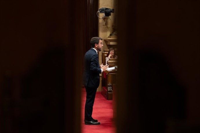 El president de la Generalitat, Pere Aragons, intervé al debat de política general anual, en el Parlament de Catalunya, a 27 de setembre de 2022, a Barcelona, Catalunya 
