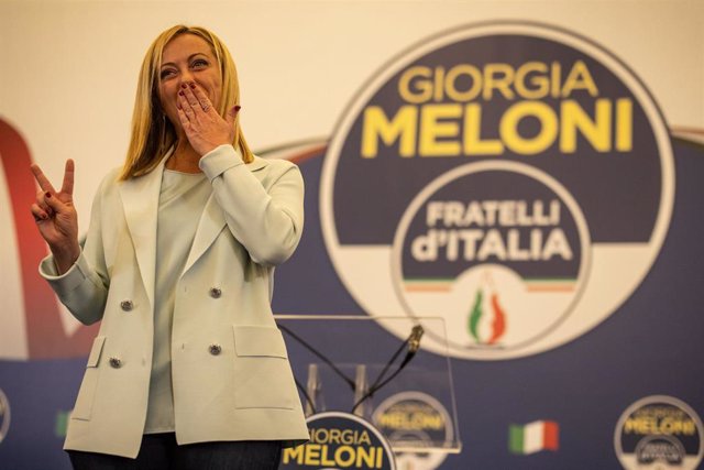 La líder del partido ultraderechista Hermanos de Italia, Giorgia Meloni