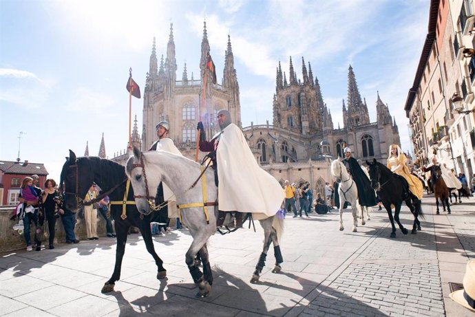 Una imagen de una edición pasada del Festival Cidiano dedicado al Cid, en Burgos.