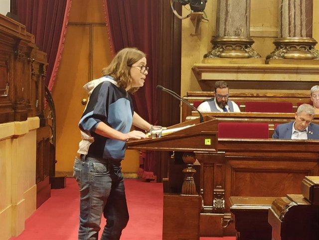 La portaveu de la CUP al Parlament, Eulàlia Reguant