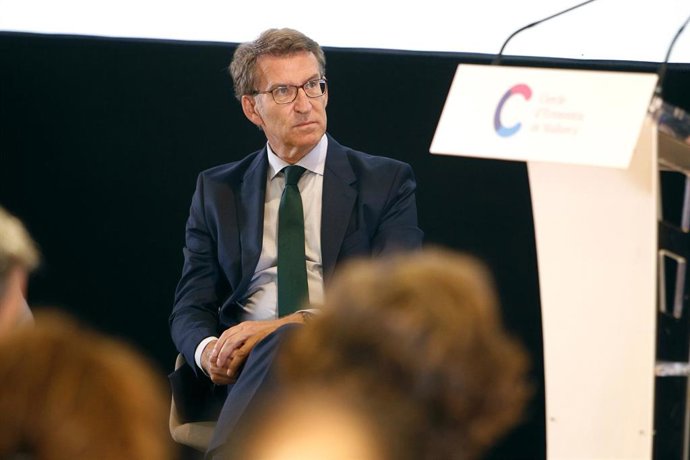 El presidente del Partido Popular, Alberto Núñez Feijóo