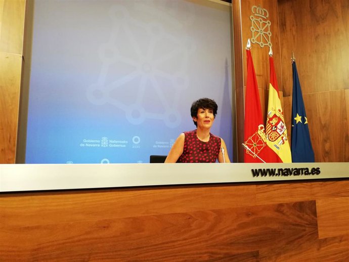 La portavoz del Gobierno de Navarra, Elma Saiz