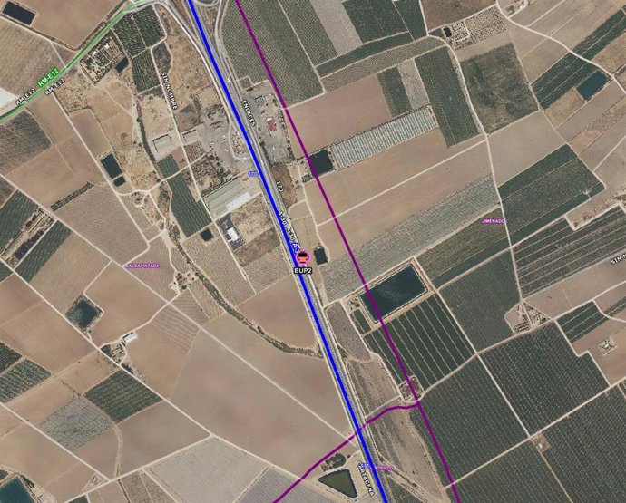 Imagen del lugar en el que ha ocurrido el accidente