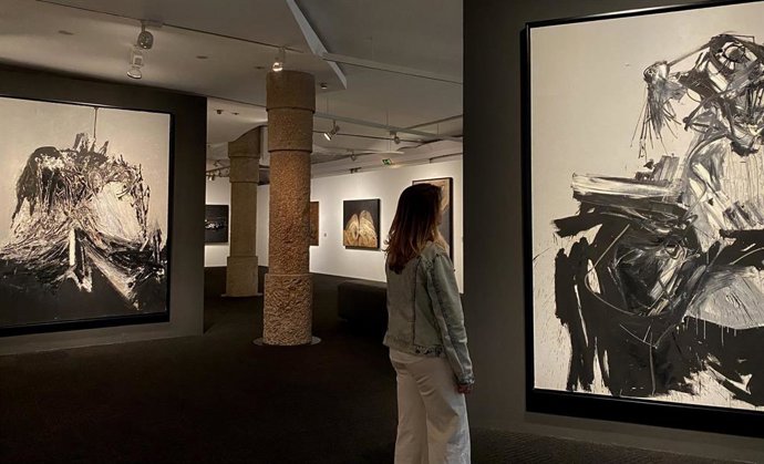 Interior de la exposición 'Los caminos de la abstracción 1957-1978. Diálogos con el Museo de Arte Abstracto Español de Cuenca', organizada por la Fundació Catalunya La Pedrera en colaboración con la Fundación Juan March