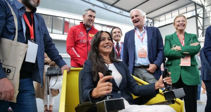 La vicealcaldesa de Madrid, Begoña Villacís, en la primera edición de la Feria del Sector de la Construcción