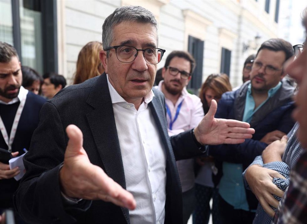 El portavoz del Grupo Parlamentario Socialista en el Congreso de los Diputados, Patxi López