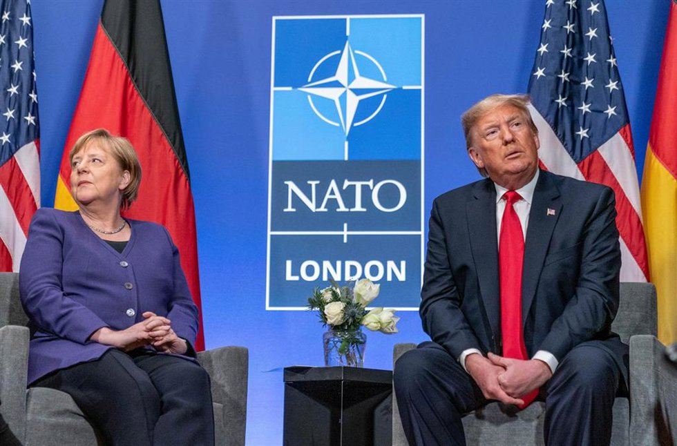 Archivo - Angela Merkel y Donald Trump.