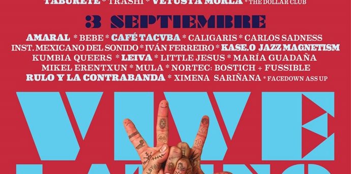 Archivo - Cartel Vive Latino 2022