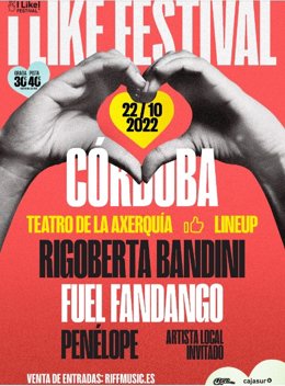 Cartel del Cajasur I Like Festival 2022.