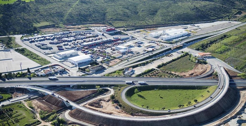 Parking de camiones de Padrosa