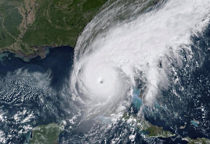 El ojo del huracán 'Ian' en Florida