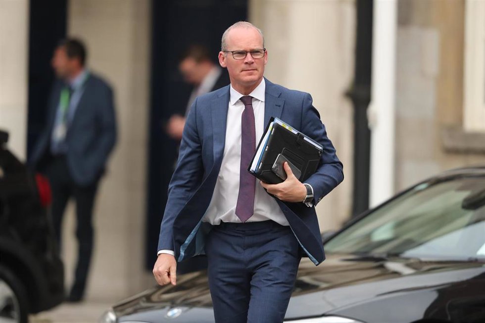 Archivo - El ministro de Exteriores de Irlanda, Simon Coveney