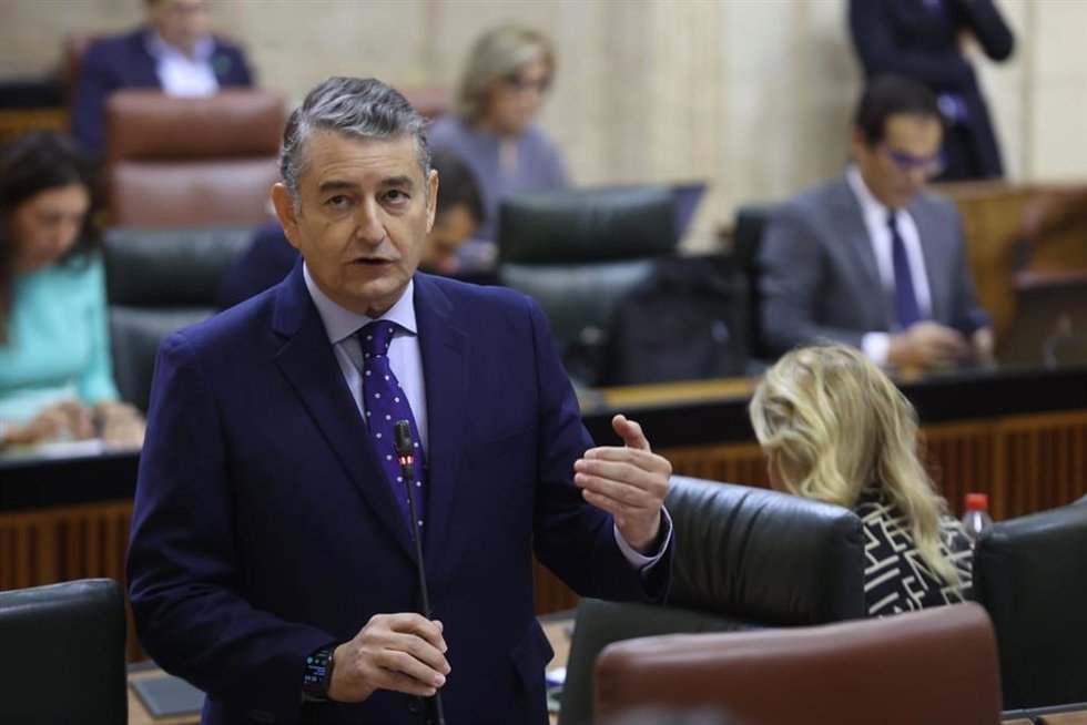 Antonio Sanz, este jueves ante el Pleno del Parlamento