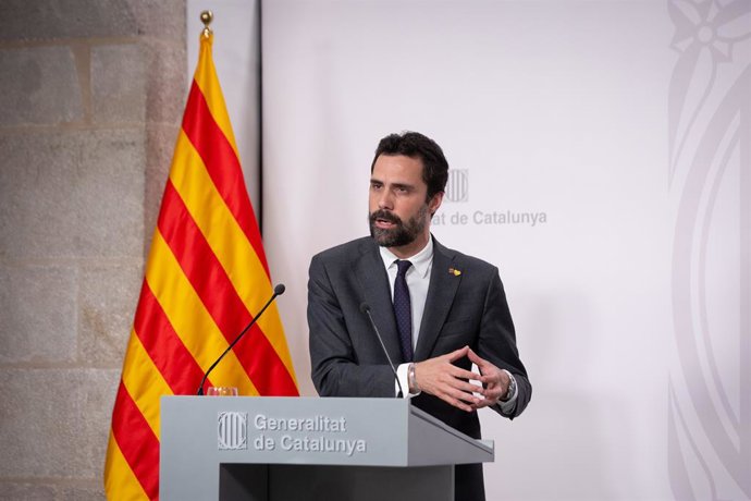 Archivo - El conseller d'Empresa i Treball de la Generalitat, Roger Torrent
