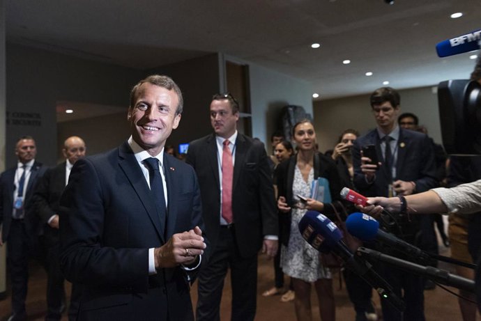 Archivo - Emmanuel Macron, presidente de Francia