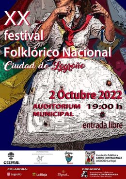 El Auditorio Municipal acogerá el domingo el XX Festival Folclórico Nacional Ciudad de Logroño
