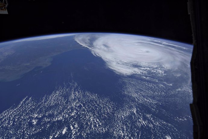 El huracán 'Ian' desde la Estación Espacial Internacional.