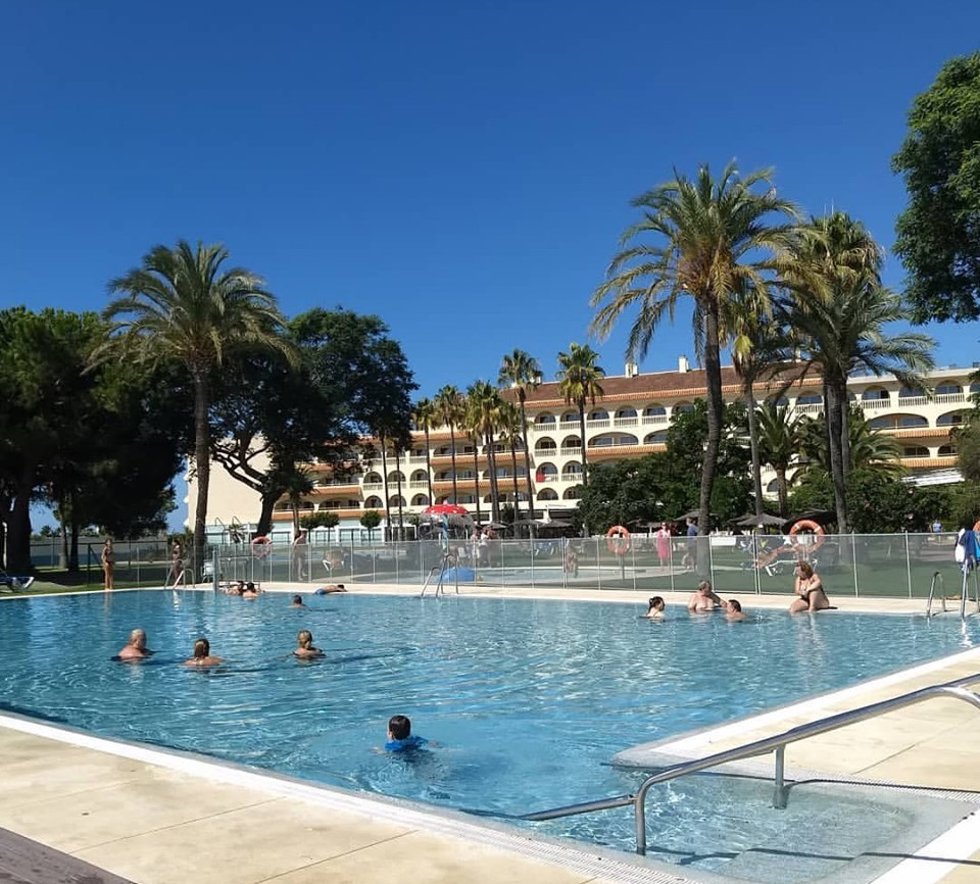 Archivo - Instalaciones de un hotel  de Matalascañas.