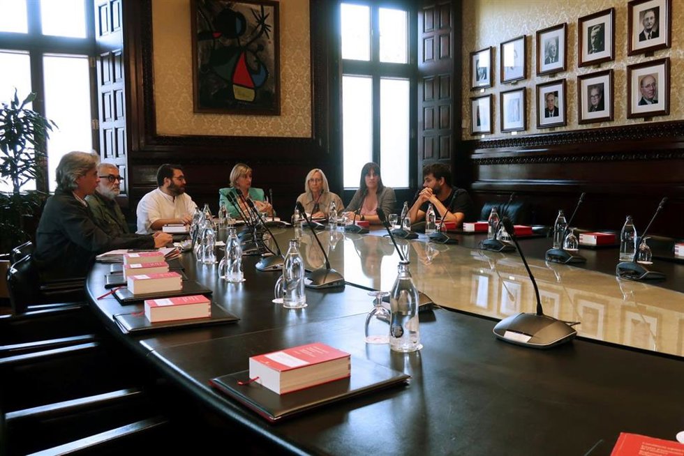 Reunión de la Mesa del Parlament, a 29 de septiembre de 2022.